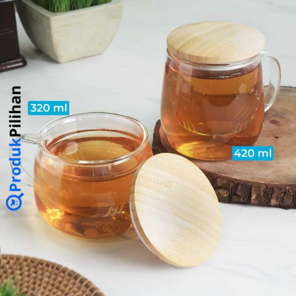 Produk Pilihan One Two Cups Gelas Cangkir Teh Tea Cup Mug with Infuser Filter - C225 - Image 7