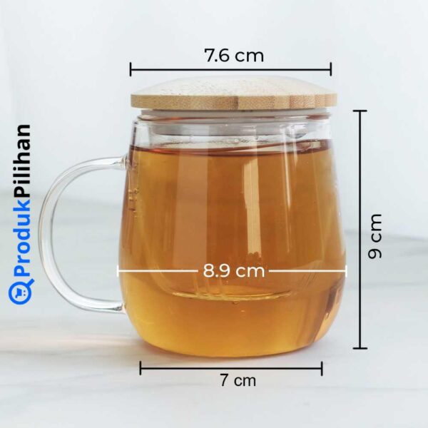 Produk Pilihan One Two Cups Gelas Cangkir Teh Tea Cup Mug with Infuser Filter - C225 - Image 9