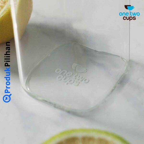 Produk Pilihan One Two Cups Gelas Kaca Kotak Cocktail Borosilicate Glass 250ml - KT-006 - Image 4