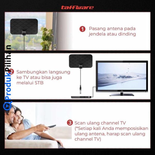 Antena TV Digital Indoor DVB-T2 Taffware TFL-D139 - Image 5