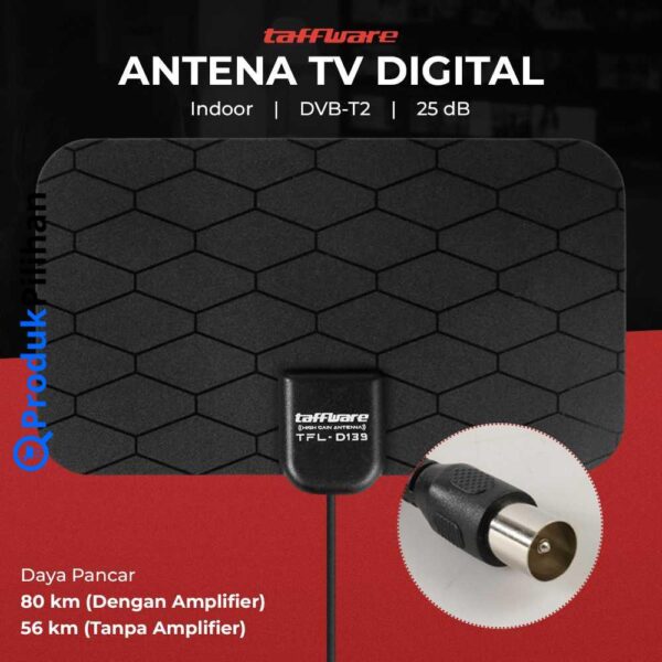 Antena TV Digital Indoor DVB-T2 Taffware TFL-D139