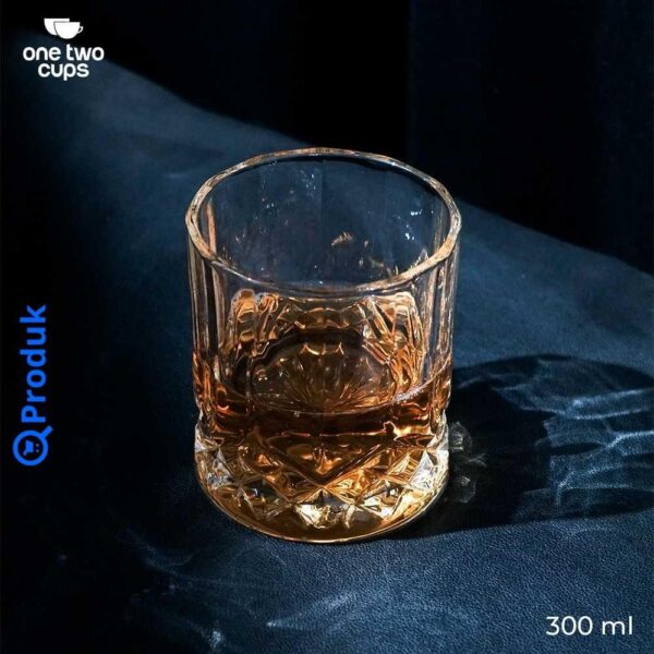 Gelas Whiskey Crystal Old Fashioned | Rock Glass 300ml - One Two Cups - Image 5