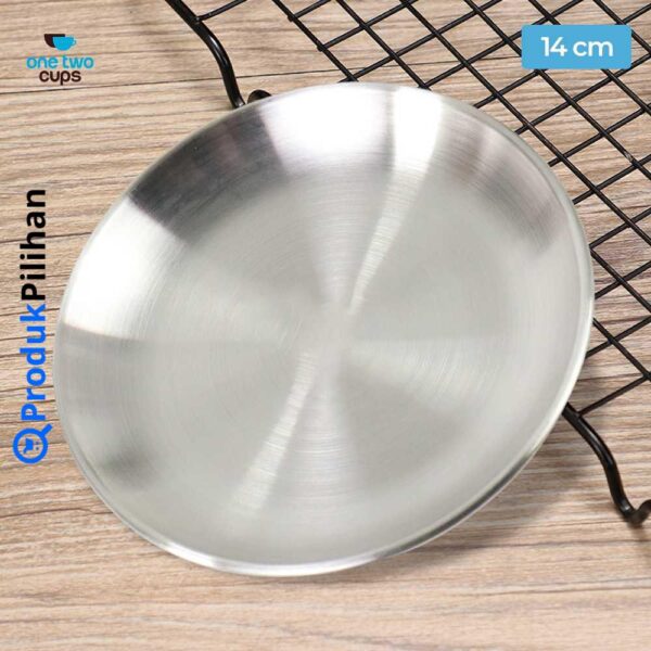 Piring Stainless Steel Sultan Plate - One Two Cups SN017