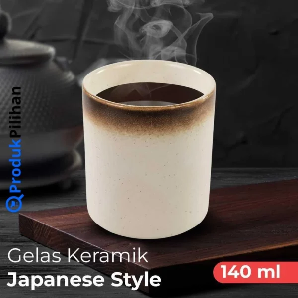 RHE Gelas Teh Keramik 140ml - Japanese Style, Harga Terjangkau - Image 2