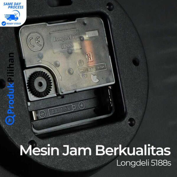 Jam Dinding Bulat TaffHOME Quartz 29 cm Model H6588 - Image 9