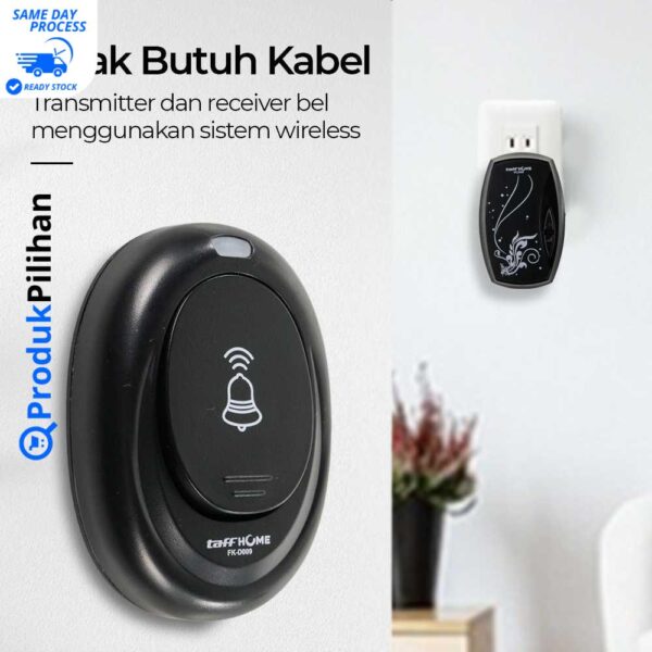 TaffHOME Bel Pintu Wireless Door Bell Waterproof - Image 4