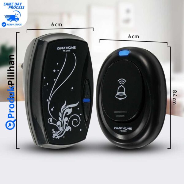 TaffHOME Bel Pintu Wireless Door Bell Waterproof - Image 8